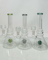 8 Inch Beaker Base Corona Perc Straight Water Pipe